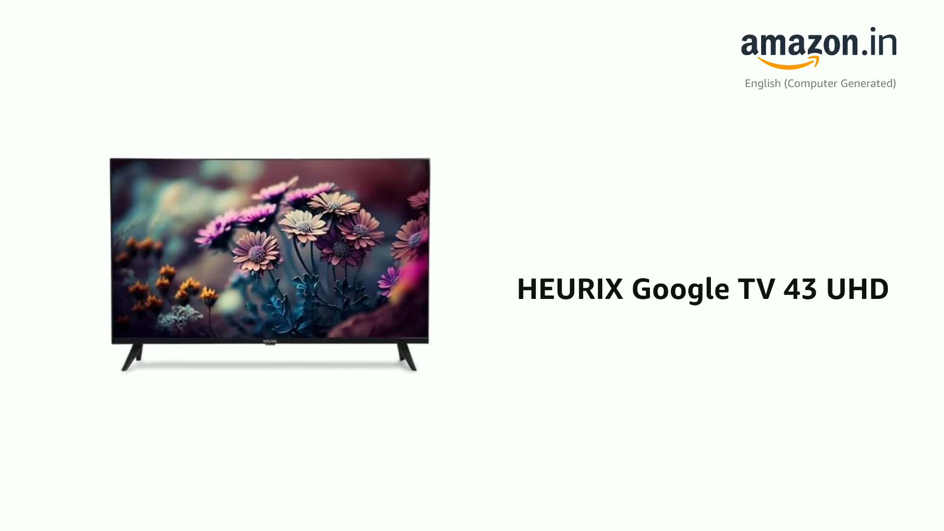 HEURIX Google TV 43 UHD (4K) Smart TV with Built-in Google